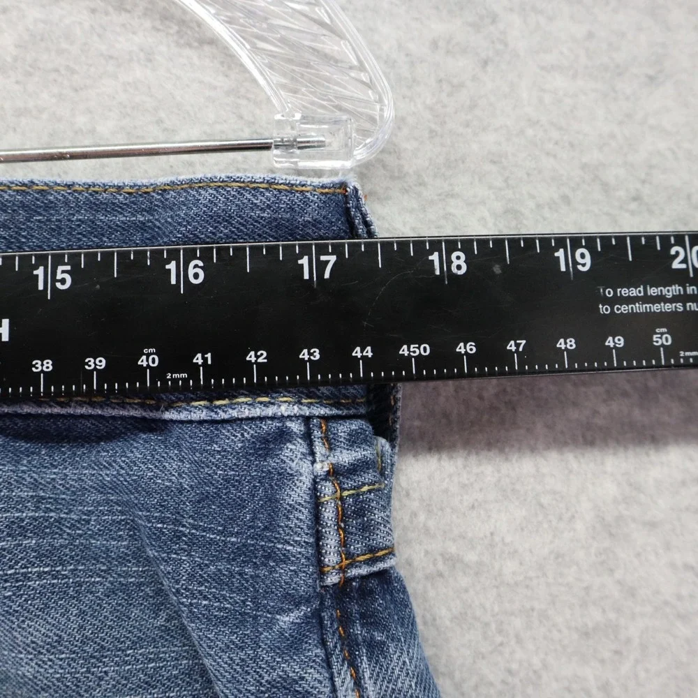 True Religion Jeans Mens 32‎ Billy Relaxed Bootcut Flap Pocket Cotton Denim Blue